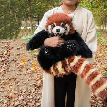 Handmade Realistic Red Panda Stuffed Animal Plush Toy